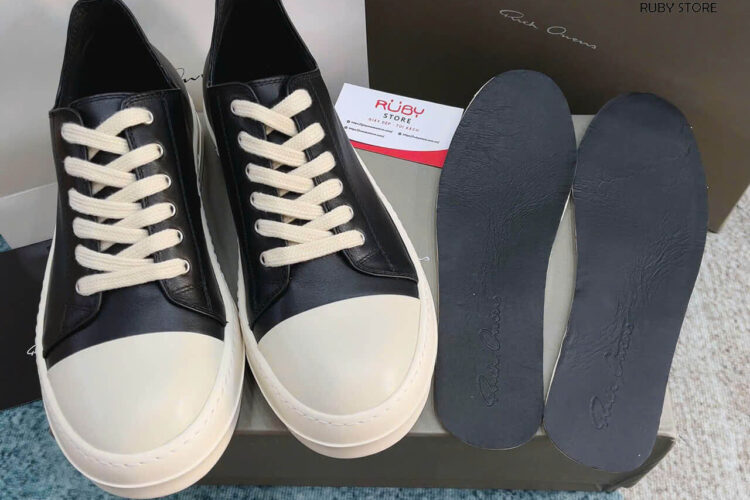 Giày Rick Owen Cổ Thấp Da Best Quality Deal