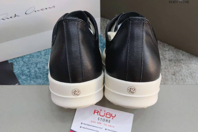 Giày Rick Owen Cổ Thấp Da Best Quality Deal
