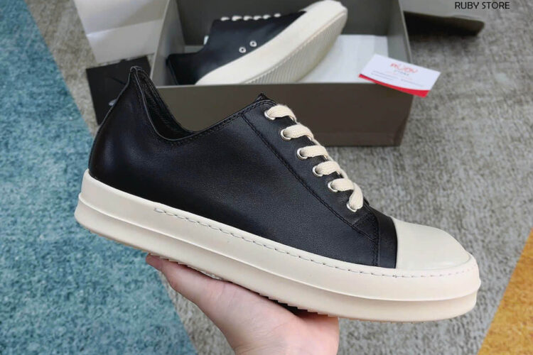 Giày Rick Owen Cổ Thấp Da Best Quality Deal