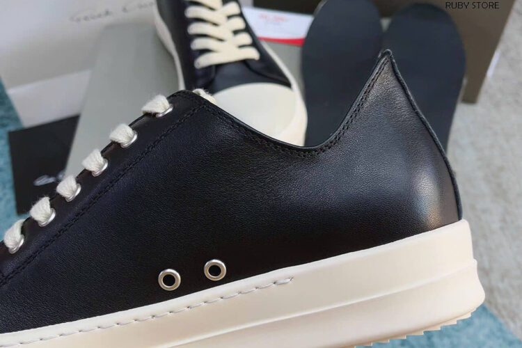 Giày Rick Owen Cổ Thấp Da Best Quality Deal