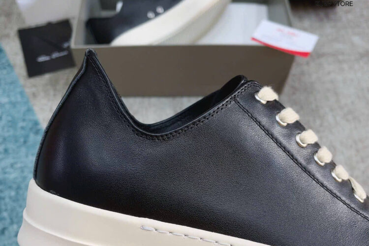 Giày Rick Owen Cổ Thấp Da Best Quality Deal