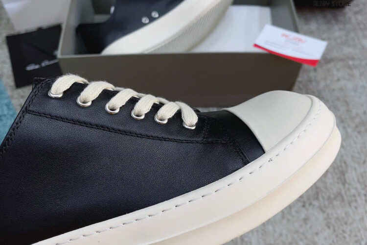 Giày Rick Owen Cổ Thấp Da Best Quality Deal