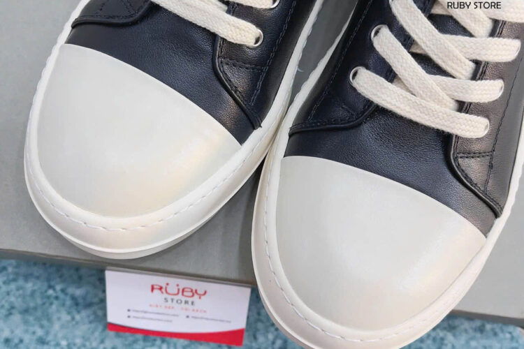 Giày Rick Owen Cổ Thấp Da Best Quality Deal