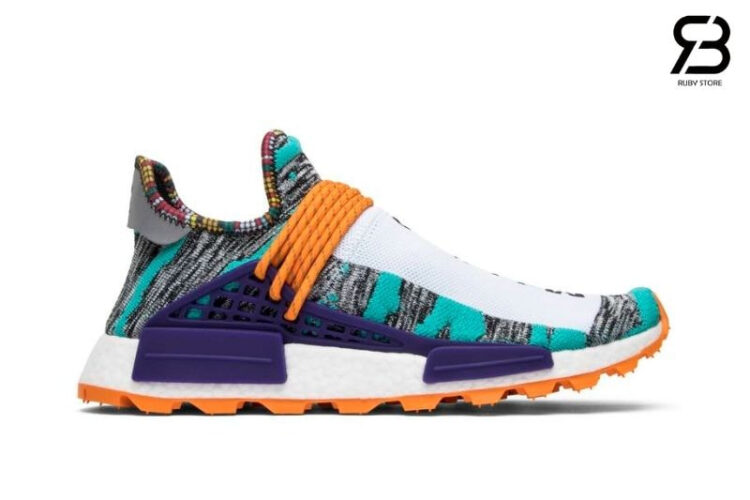 Giày Adidas Pharrell x NMD Human Race Trail Solar Pack Xanh Tím