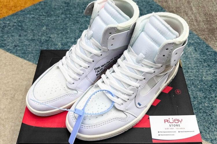 Giày Jordan 1 High Off White Trắng