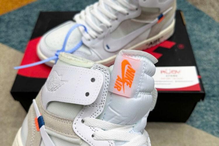 Giày Jordan 1 High Off White Trắng