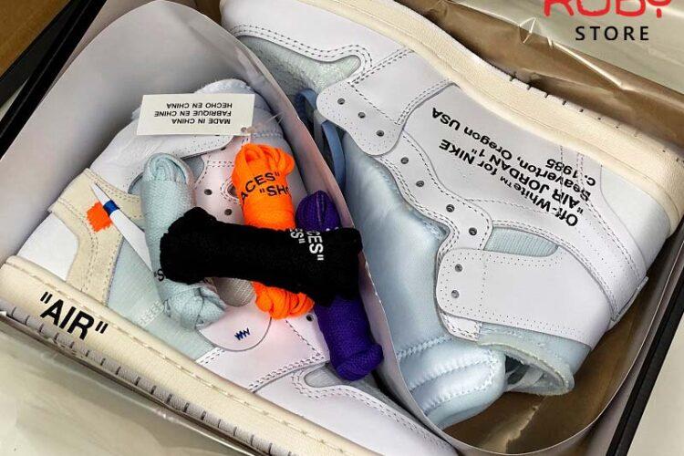 Giày Jordan 1 High Off White Trắng replica 11