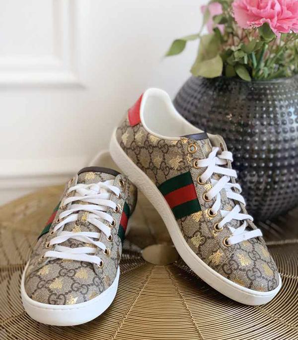 Gucci Ace GG Supreme Sneaker with Bees