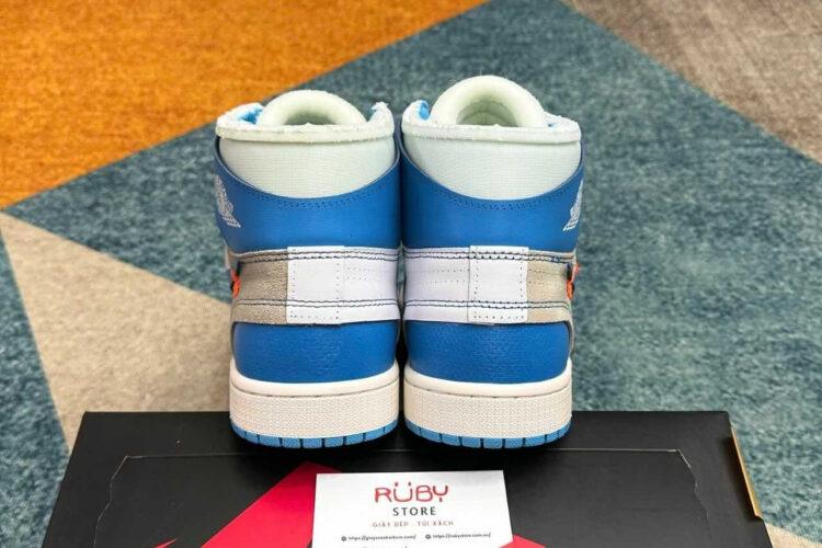 Giày Jordan 1 High Off White UNC Xanh
