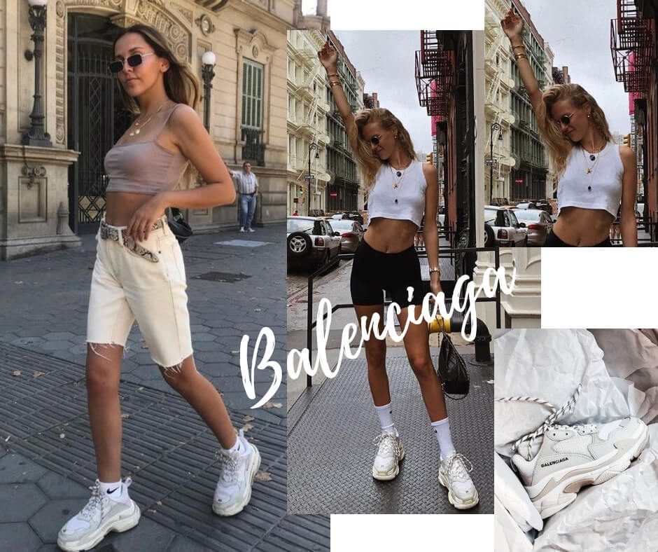 Diện giày Balenciaga Triple S đi dạo phố