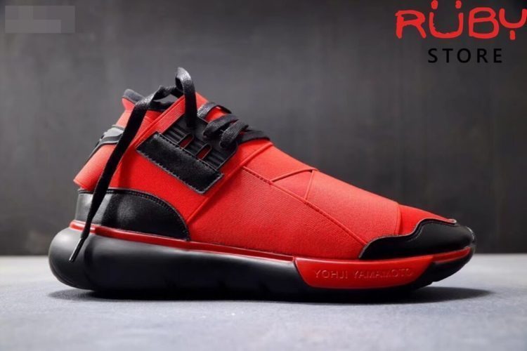 giày y3 qasa high sneakers 2019 đỏ đen replica 1.1