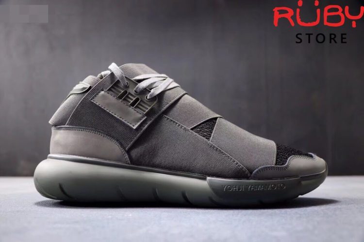 giày y3 qasa high sneakers 2019 xám vân đen replica 1.1