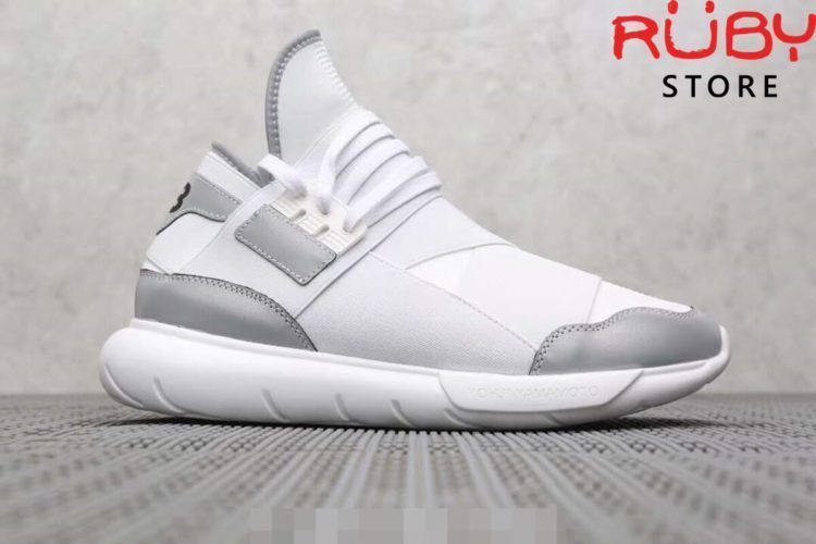 giày y3 qasa high sneakers 2019 trắng xám replica 1.1
