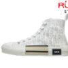 Giày Dior B23 High Top Sneaker In Dior Oblique Replica 1:1 Trắng Full