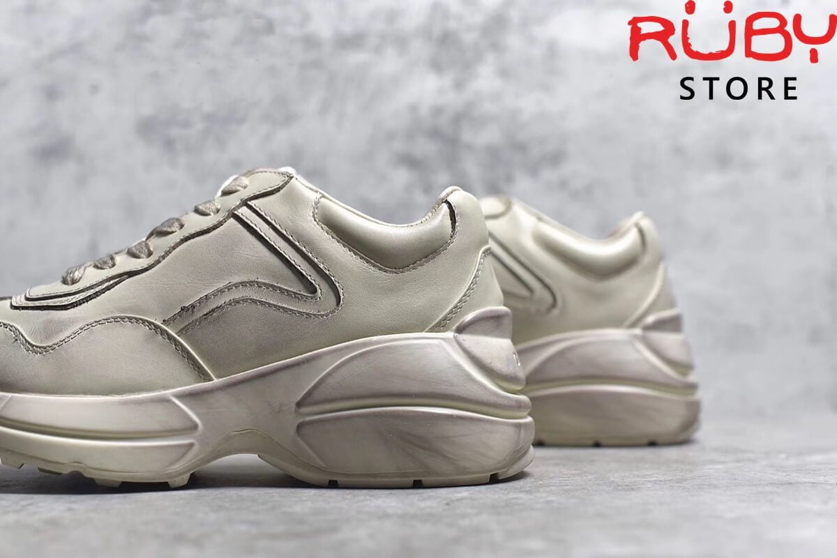 giay gucci rhyton leather sneaker siêu cấp trơn