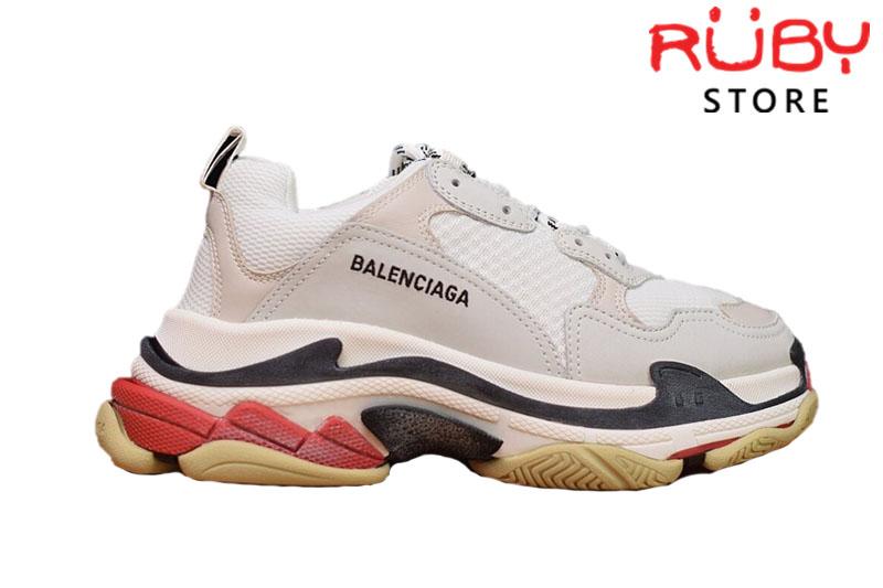 Giày Balenciaga Triple S Trắng Đỏ Replica 1:1 (Best Like Real 99,9%)