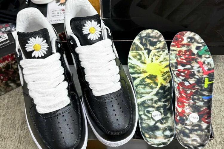 Giày Air Force 1 x G-Dragon Peaceminusone Para-Noise Black đen