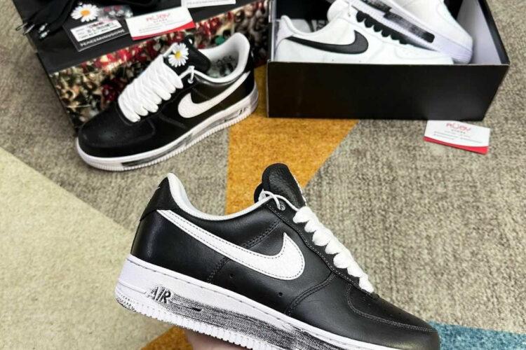 Giày Air Force 1 x G-Dragon Peaceminusone Para-Noise Black đen