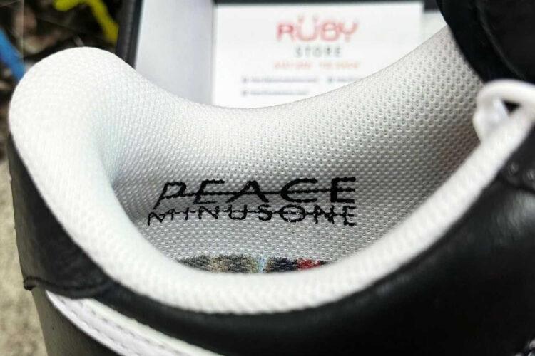 Giày Air Force 1 x G-Dragon Peaceminusone Para-Noise Black đen