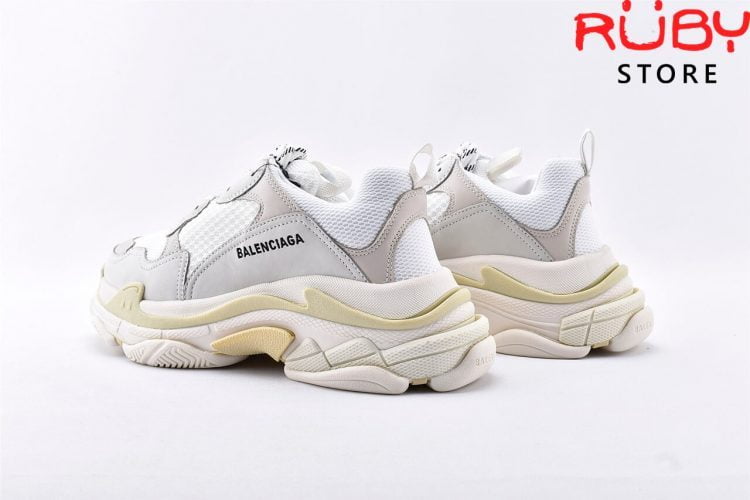 Giày Balenciaga Triple S White Replica 1:1 Like Real 99,9% (Bản Best)