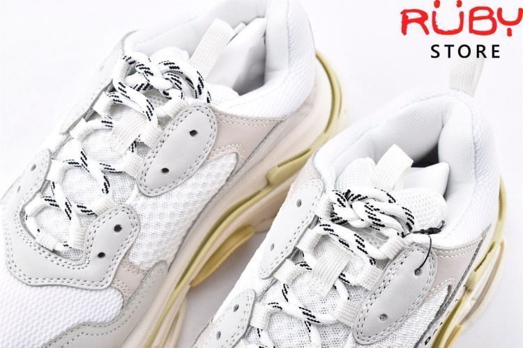 Giày Balenciaga Triple S White Replica 1:1 Like Real 99,9% (Bản Best)