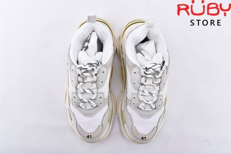 Giày Balenciaga Triple S White Replica 1:1 Like Real 99,9% (Bản Best)