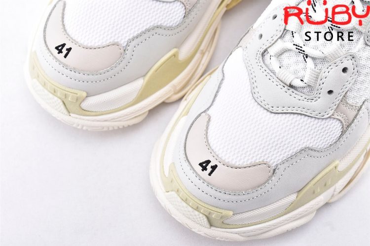 Giày Balenciaga Triple S White Replica 1:1 Like Real 99,9% (Bản Best)