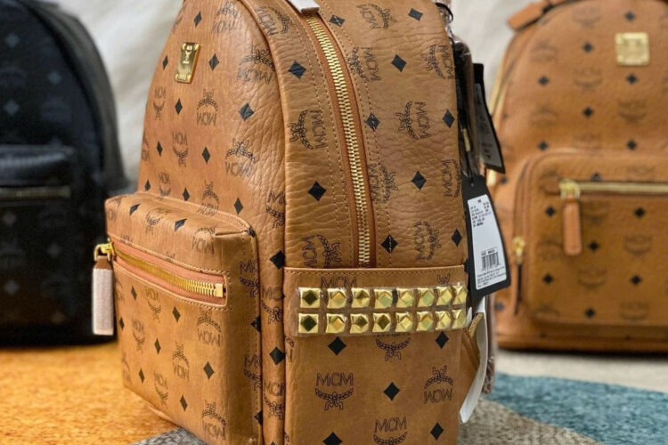 Ba Lô Small Stark Side Studs Backpack in Visetos 32CM