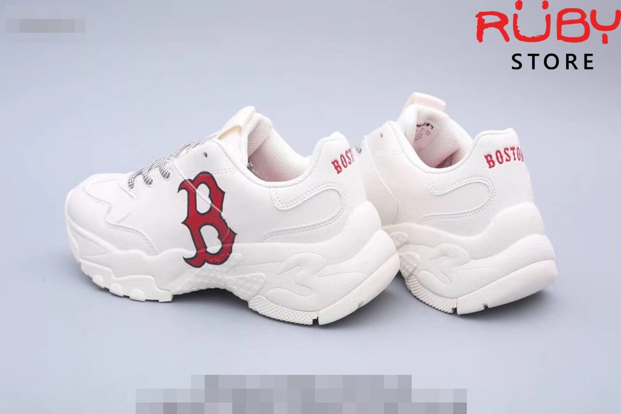 Mua Giày MLB Big Ball Chunky P Boston Size 235 Trắng họa tiết đỏ chính  hãng Hàn Giá tốt