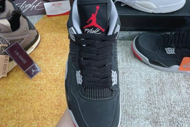Giày Air Jordan 4 Retro Bred đen đỏ