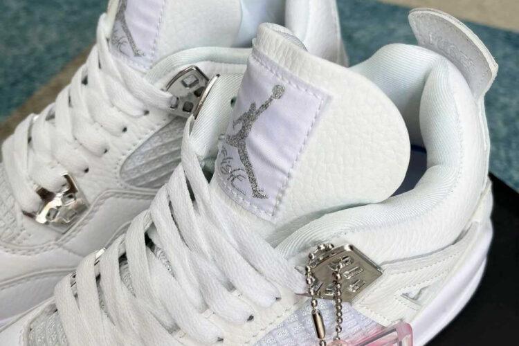 Giày Air Jordan 4 Retro Pure Money Trắng Full