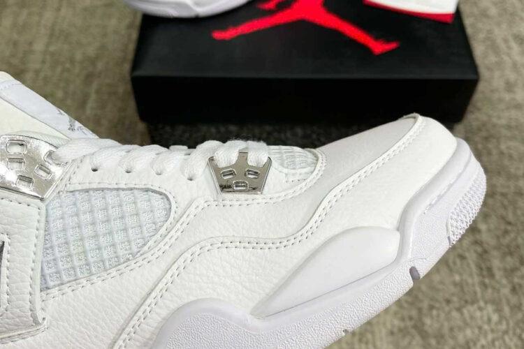 Giày Air Jordan 4 Retro Pure Money Trắng Full
