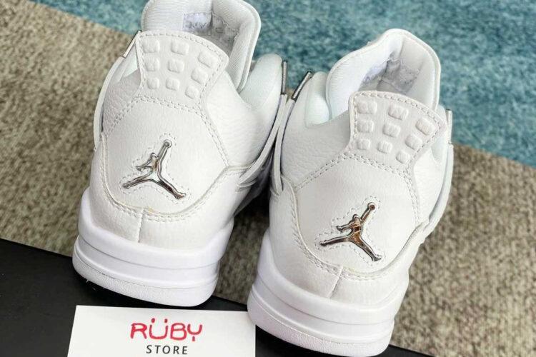 Giày Air Jordan 4 Retro Pure Money Trắng Full
