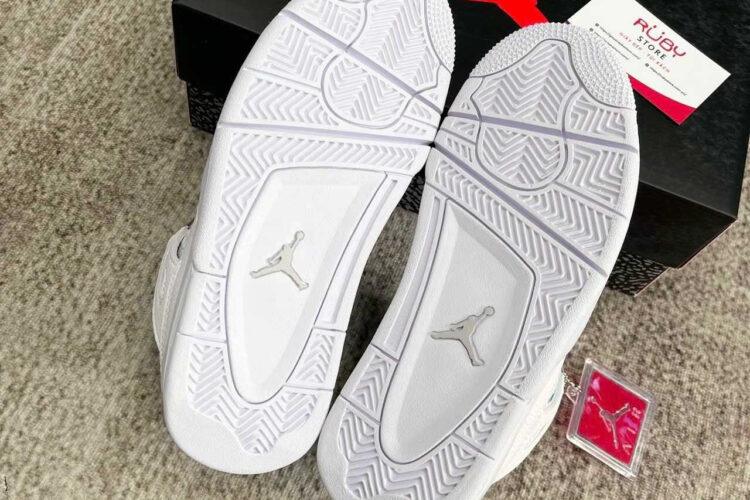 Giày Air Jordan 4 Retro Pure Money Trắng Full