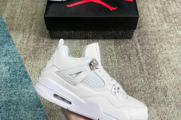 Giày Air Jordan 4 Retro Pure Money Trắng Full