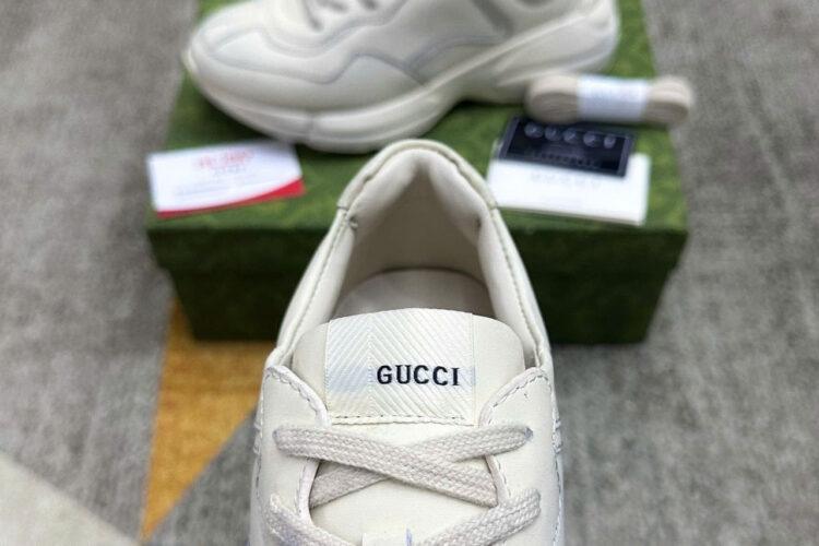 Giày Gucci Rhyton Leather Sneaker Trơn Bẩn