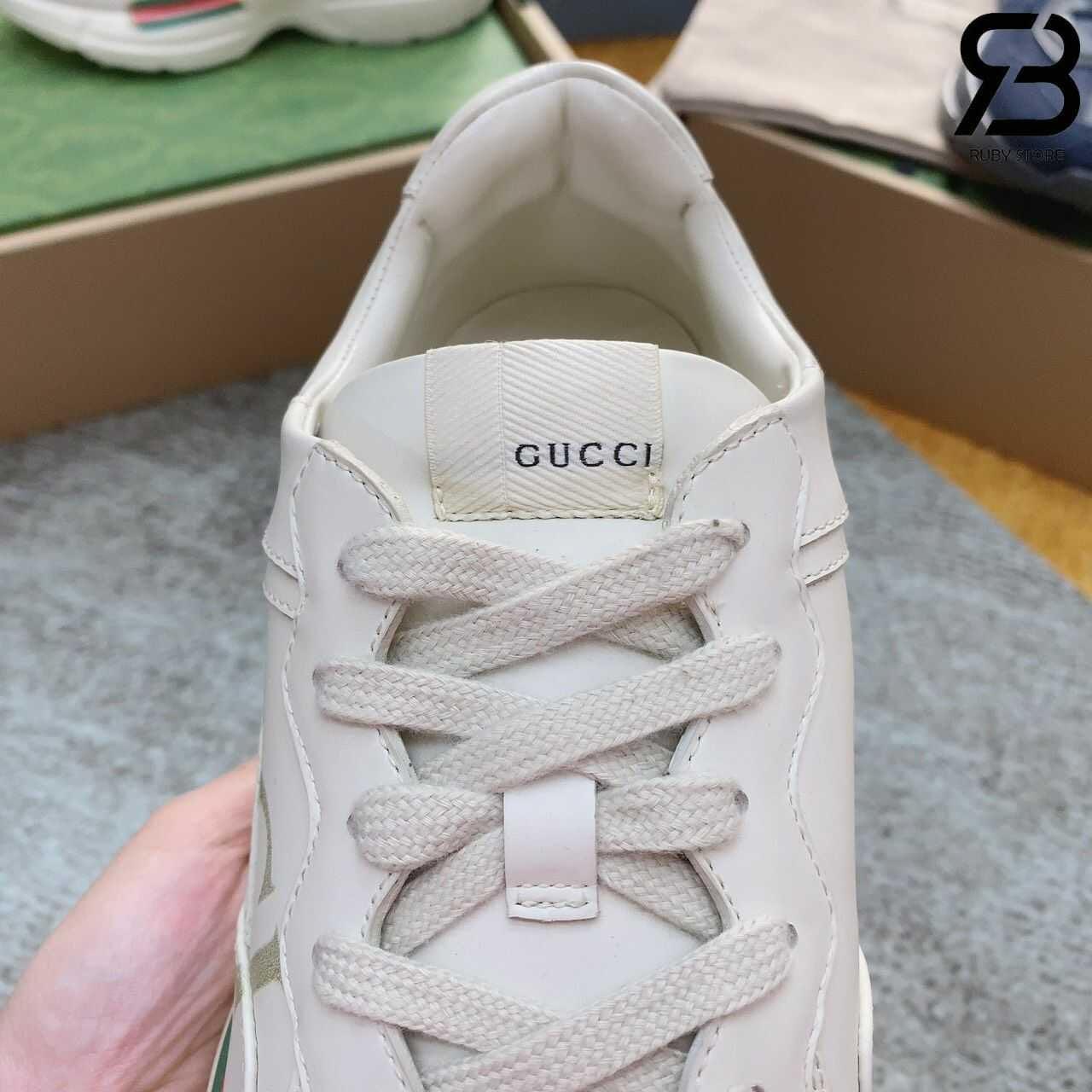 Giày Gucci Rhyton Vintage Logo Leather Sneaker