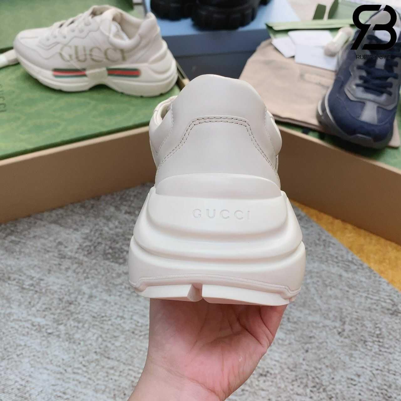 Giày Gucci Rhyton Vintage Logo Leather Sneaker