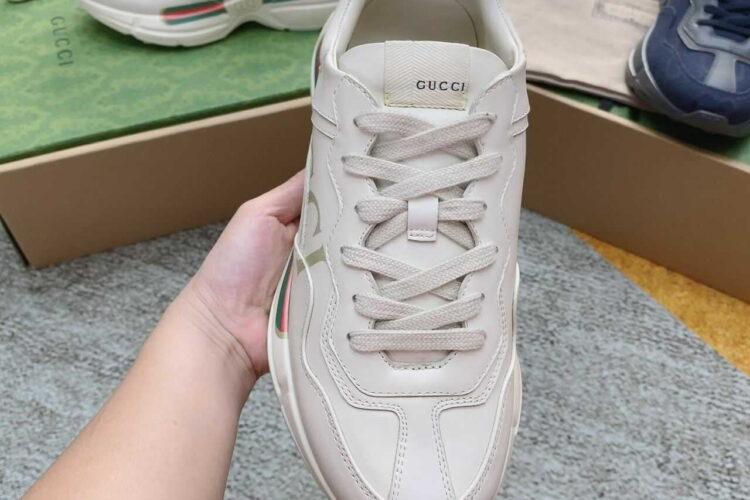 Giày Gucci Rhyton Vintage Logo Leather Sneaker