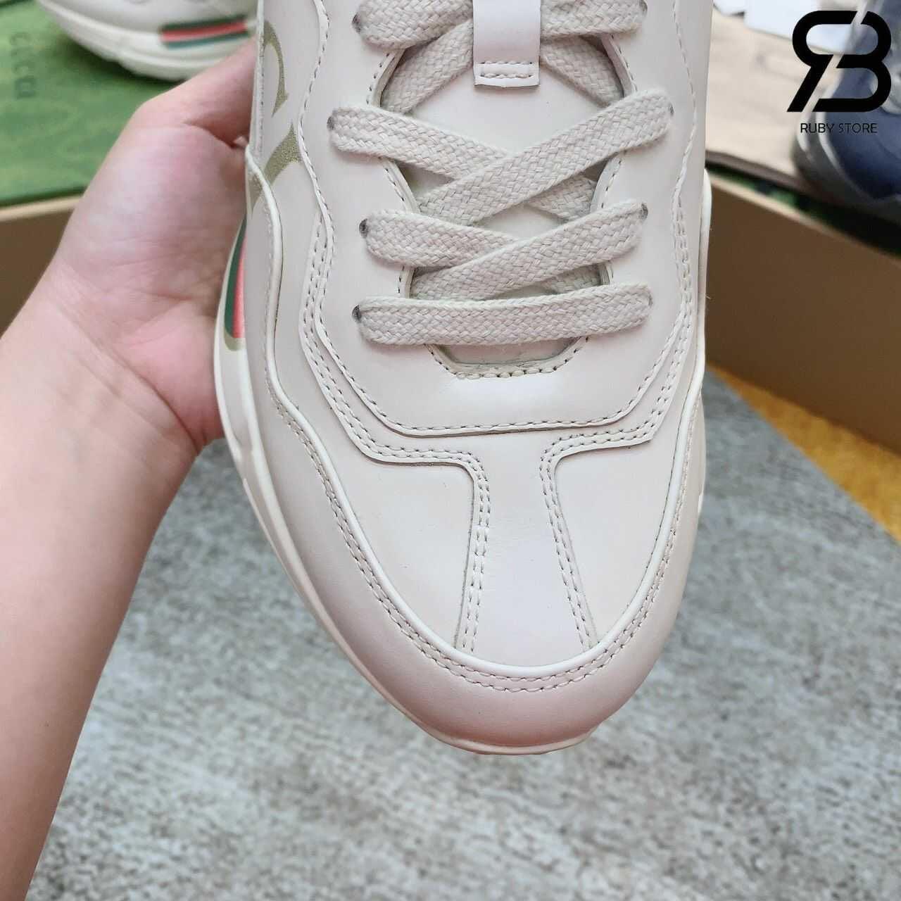 Giày Gucci Rhyton Vintage Logo Leather Sneaker