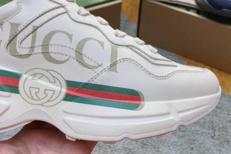 Giày Gucci Rhyton Vintage Logo Leather Sneaker