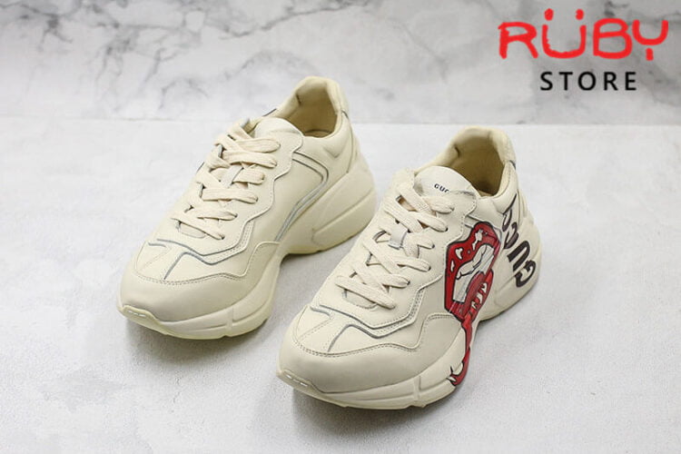 Giày Gucci Rhyton sneaker with mouth print