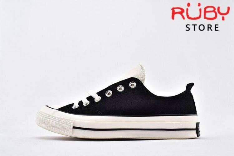 Giày Converse x Fear of God Essentials màu đen chụp trái