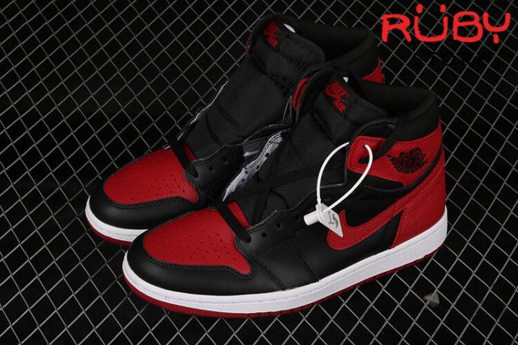 Giày Jordan 1 Retro Bred Đỏ Đen