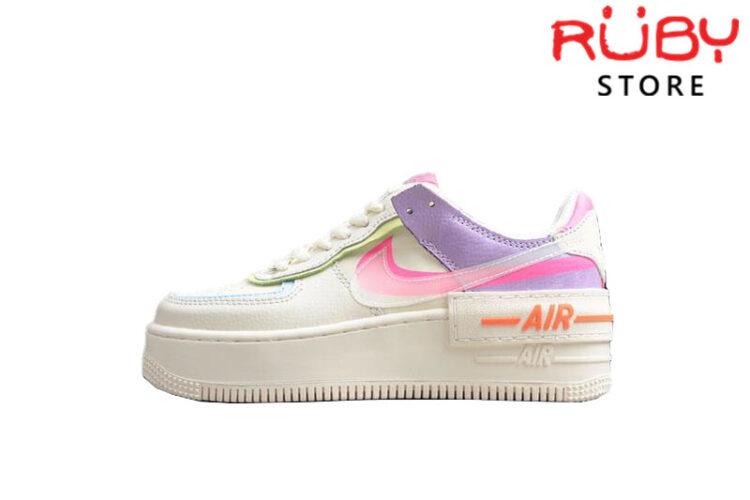 Đôi Giày Nike Air Force 1 Shadow Pale Ivory Pink Hồng Tím