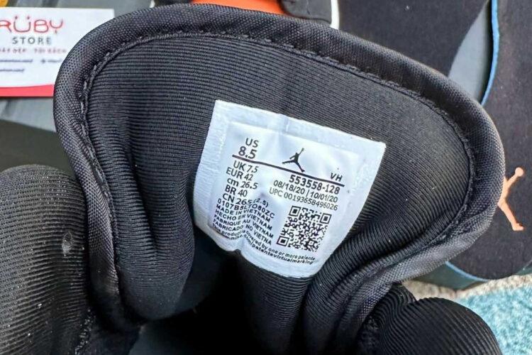 Giày Air Jordan 1 Low Shattered Backboard Cam Trắng Đen