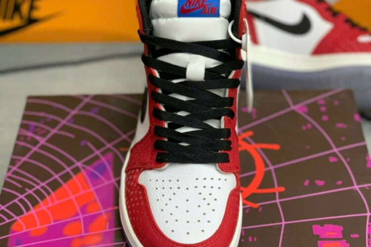 Giày Jordan 1 High Spiderman Trắng đỏ