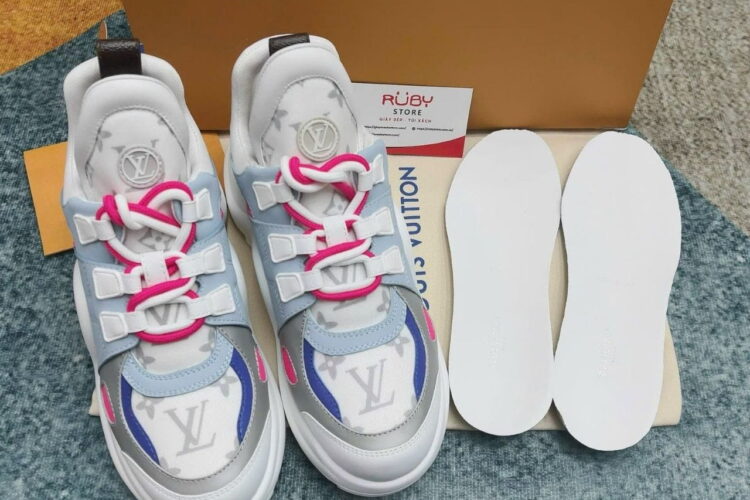 Giày Louis Vuitton Archlight Best Deal Xanh Hồng