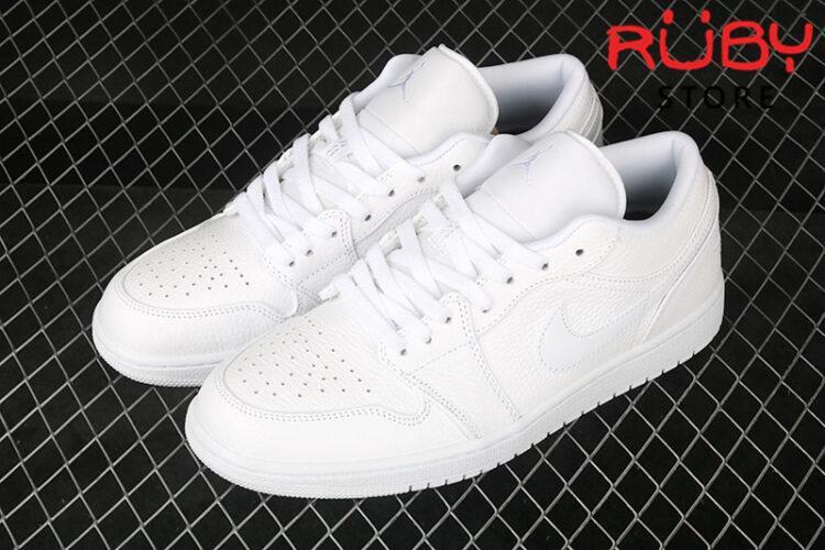 Giày Air Jordan 1 Low cổ thấp trắng full