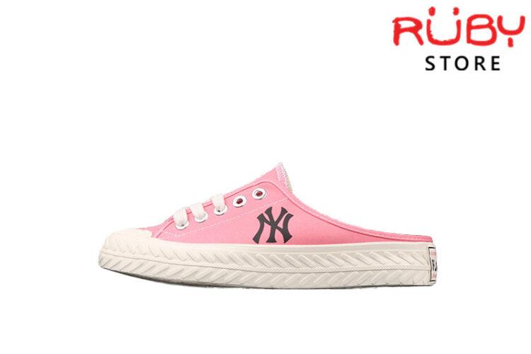 Giày sục thể thao nữ đế gồ kiểu mới có 2 màu hồng & bạc, chất da cao cấp,  phong cách hàn quốc năng động, dễ phối đồ, sử dụng đi học,